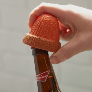 Beanie hipster ribbed beer novelty opener